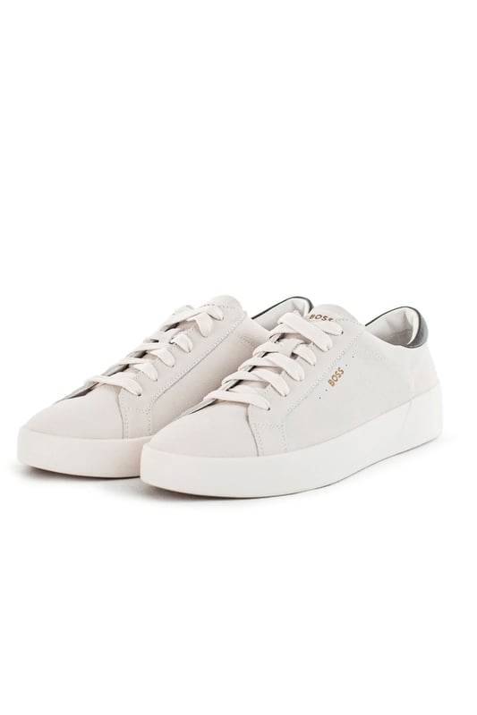 Elevate your footwear collection with these iconic lace-up trainers from BOSS Menswear. Crafted from premium polished leather, they offer a sleek and sophisticated look. The subtle logo details add a touch of signature BOSS style.
Committed to sustainability, BOSS sources a minimum of 60% of the leather used in this product from certified tanneries, ensuring a more responsible and ethical approach to production.