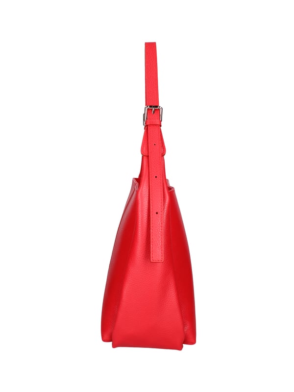 Bolso de hombro para mujeres. El cierre es con zip. Los bolsillos internos son uno con zip y dos abiertos. Los bolsillos externos están ausentes. La correa del hombro está ausente. El mango está en cuero. Hay tres compartimentos internos. El material externo es de cuero en dólar real y paja Tabru. Está alineado internamente en 70% de tela de algodón: 30% de poliéster. Medidas: 31x26x14 cm. Hecho en Italia