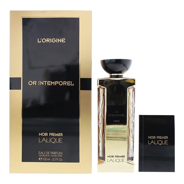 Or Intemporel by Lalique is an oriental spicy fragrance for women and men. Top notes bergamot cardamom nutmeg black pepper. Middle notes violet coffee tobacco. Base notes vanilla tolu balsam patchouli. Or Intemporel was launched in 2015.