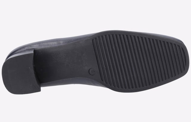 A time-honoured lovable classic with genuine leather uppers and dynamic square toe. Walford is a conventional womens slip-on court shoe with medium block heel for added height.
  - Leather upper and soft leather lining. - Full leather footbed and deeply padded instep. - Durable and flexible synthetic outer sole. - Flattering 40mm heel for extra height.