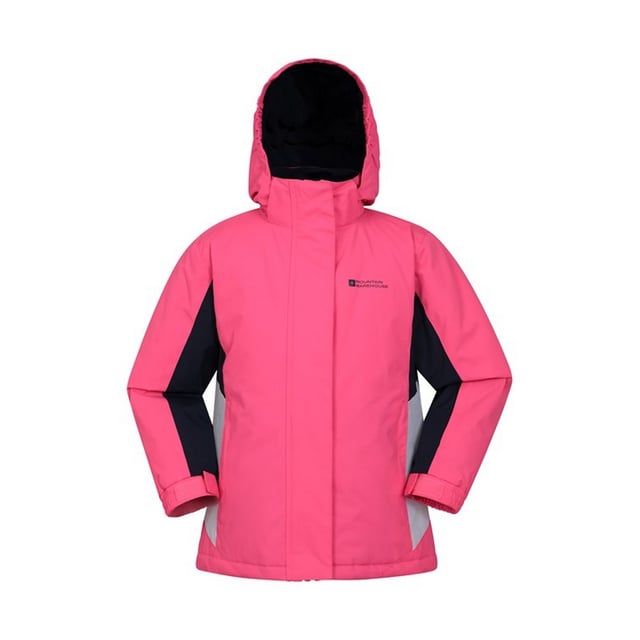 Lining: Fleece. Design: Contrast, Logo. Fabric Technology: Durable, DWR Finish, Snowproof, Water Resistant. Cuff: Elasticated, Touch Fastening Tab. Neckline: Hooded. Insulated, Snowskirt. Sleeve-Type: Long-Sleeved. Hood Features: Adjustable, Grown On Hood. Pockets: 2 Side Pockets, Zip, 1 Internal Pocket. Fastening: Full Zip, Stud, Touch Fastening. 2-3 Years: 22 in. 3-4 Years: 22.5 in. 5-6 Years: 24 in. 9-10 Years: 28.5 in. 13 Years: 33 in. 7-8 Years: 26 in. 11-12 Years: 31 in.