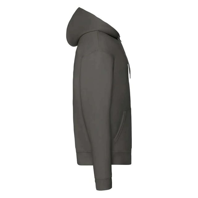 Material: 70% Cotton, 30% Polyester. Fabric: Single Jersey. Design: Plain. 280gsm. Hood Features: Double Layer, Drawcord, Self Fabric. Hem: Elasticated, Ribbed. Drop Shoulder, Metal Zip Pull, Taped Neck, Twin Needle Stitching. Cuff: Elasticated, Ribbed. Neckline: Hooded. Sleeve-Type: Long-Sleeved. Pockets: 2 Front Pockets. Fastening: Full Zip. Sustainability: Amfori, Better Cotton Initiative, BSCI, Fair Labor Association, No Child Or Forced Labour Used, Oeko-Tex Standard 100 Certified, WRAP Certified.