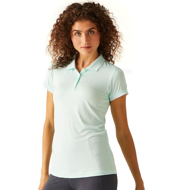 Regatta Womens/Ladies Remex II Marl Active Polo Shirt (Bleached Aqua)