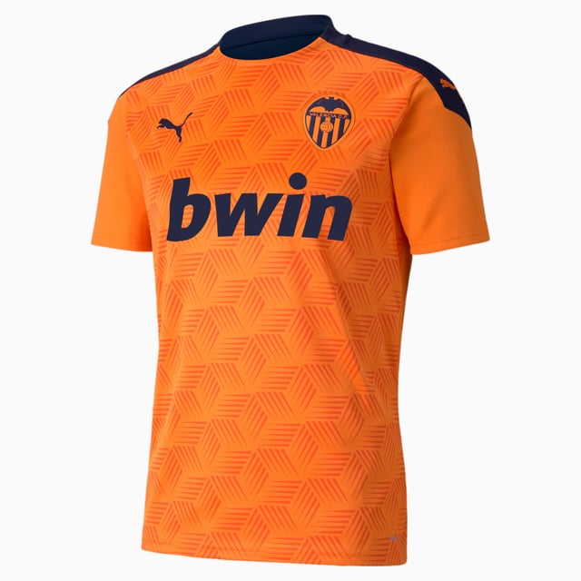 Puma Valencia CF Away Orange Replica Mens Football Jersey Top 757471 03