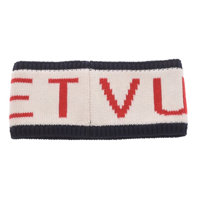 Knitted headband from the Vuarnet brand.
 Headband with a very pleasant touch.
 Fleece interior.
 Composition: 95% Cotton, 5% Cashmere
 Care:
Handwash.
 Do not use dryer.
 Do not use iron.
 Do not use bleach.
 Do not dry clean.