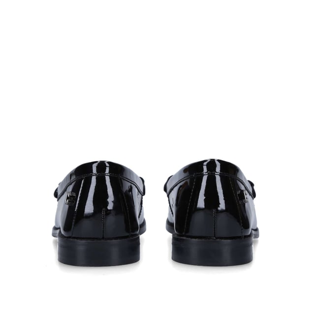 Carvela black patent loafers shop
