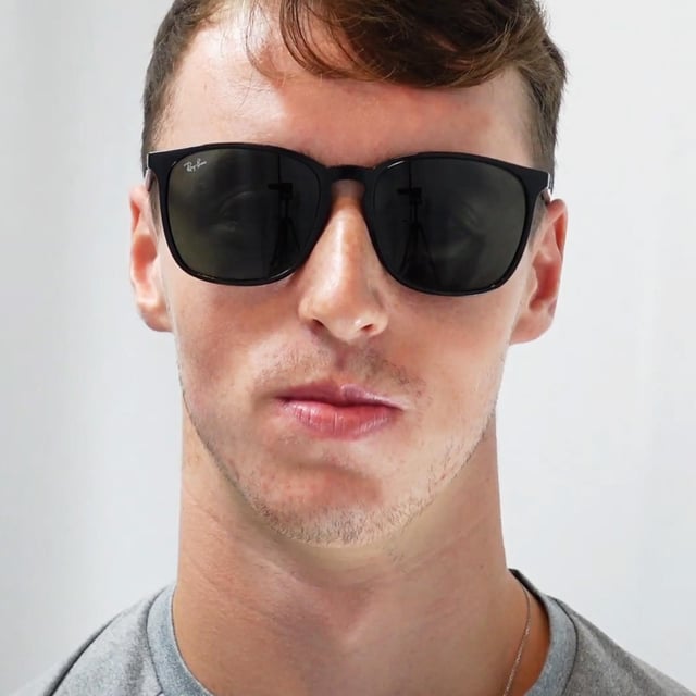 Mens blue sale gradient sunglasses