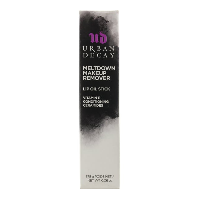 Meltdown Make-up Remover Lip Oil Stick is designed to remove even the most stubborn of lip sticks and glosses. The oil is soft on the lips, despite removing the make up, and is also non-irritating, with nourishing ingredients which leave lips clean and refreshed..