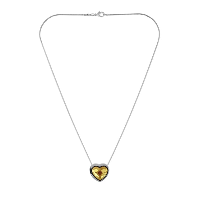 Collar Heart EXCLUSIVE EDITION con cristales de Swarovski dorado plateado• colección: Heart• material: cristales de Swarovski, metal rodiado plateado• dimensiones: 13x14 mm• color: dorado• longitud del collar: 42 cm• tipo de cierre: mosqueton