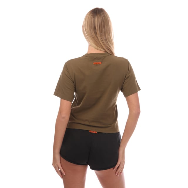Heron Preston HPNY BW T-Shirt in olive.- Crew neck.- Short sleeves.- Graphic print on front.- Logo lettering on front.- Straight hem.- Ref: HWAA032S265510