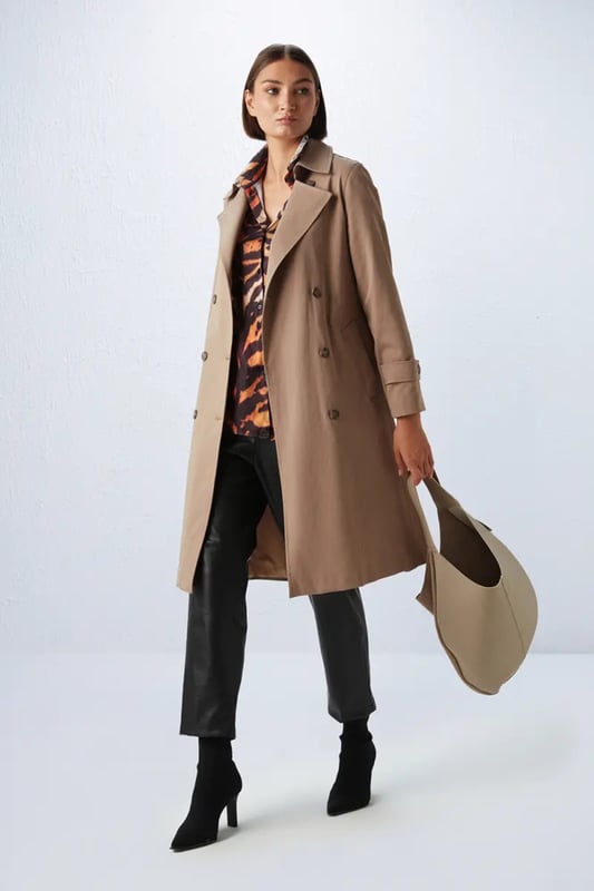 Miss selfridge camel smart coat store