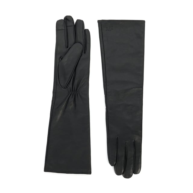 Embrace elegance this winter with Impressive. Crafted from the finest leather, these gloves feature sophisticated ruched details at the inner wrist, ensuring you stay chic and warm throughout the season. The extended length offers additional coverage, making them as practical as they are stylish.