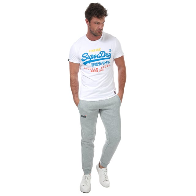 Superdry VL Tri-T-shirt voor heren, wit