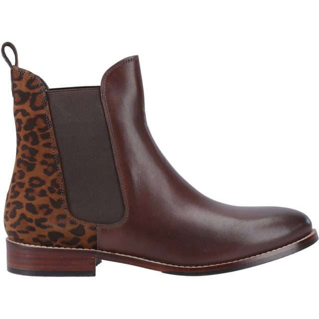 Hush Puppies Colette Suede Women's Leopard Boots A great on trend choice for every day wear, but with a classic Chelsea boot style, you'll stay comfortable in our Colette boot thanks to it's comfy textile lining and cushion comfort memory foam interior