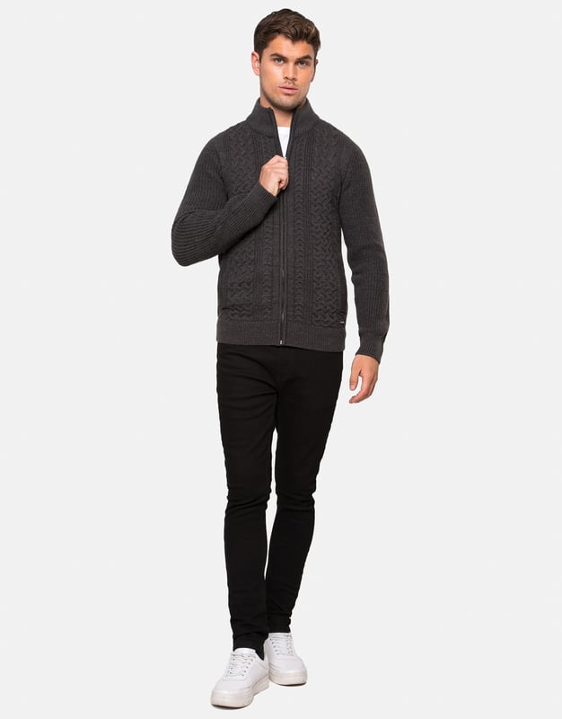 'Kade' Zip Through Cardigan