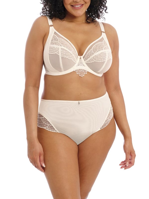 Elomi Priya Plunge Bra. The low centre front feature gives plunge without push-up. Recommended for hand wash only.
