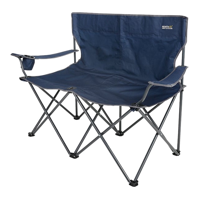 Weight Capacity: 200kg. Contents: 1 Storage Bag. Bottle Holder, Double Seat, Padded Back, Padded Shoulders, Steel Frame. Durable. Design: Logo. Sustainability: Made from Recycled Materials. Filling: Polyester.