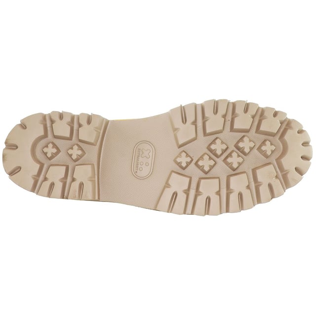 Mocasín de ante con suela gruesa