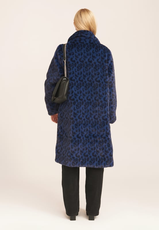 Leopard coat new look clearance