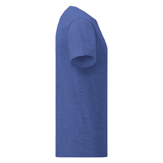 Pack of 5. With a soft touch, fashion fit and 1x1 ribbed collar. Also includes a taped neck with a tear out label, tubular body and twin needle sleeves and hem. Sizes (chest to fit):  S (35-37), M (38/40), L (41/43), XL (44/46), XXL (47/49), 3XL (50/52), 4XL (53/55), 5XL (56/58). Material: 100% ringspun combed cotton.