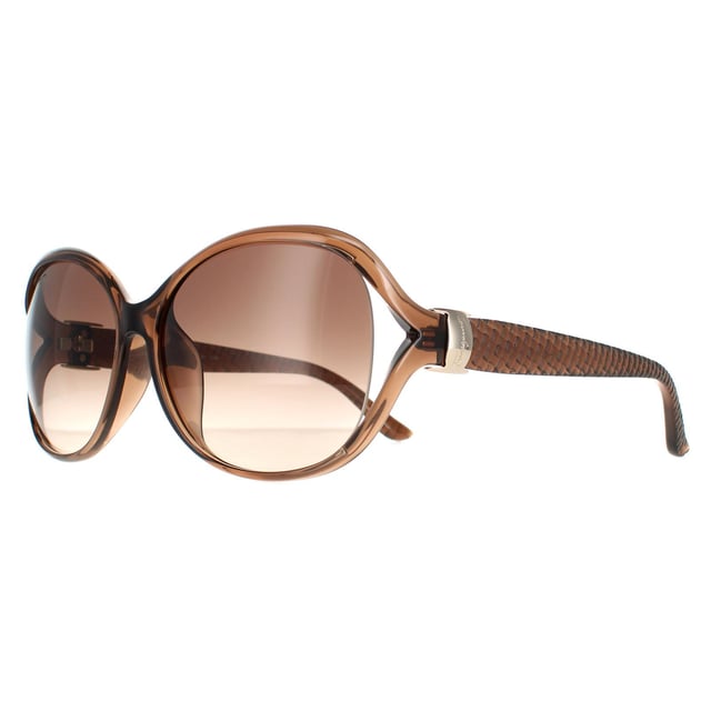 Salvatore Ferragamo Oval Womens Light Brown Brown Gradient SF770SA  SF770SA are a lovely oversized style with a stylish gap to the sides and textured design temples