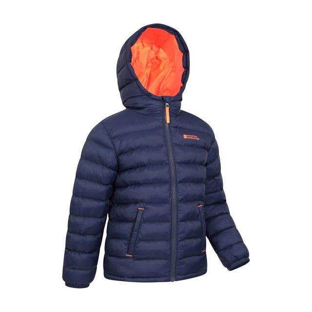 Outer Materials: 100% Polyamide. Lining Material: 100% Polyester. Filling Material: 100% Polyester. Filling: Microfibre. Design: Logo, Quilted. Fabric Technology: DWR Finish, Water Resistant. Cuff: Elasticated. Neckline: Hooded. Sleeve-Type: Long-Sleeved. Hood Features: Grown On Hood. Pockets: 2 Side Pockets. Fastening: Full Zip.