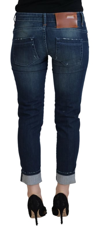 Gorgeous brand new with tags
  100% Authentic ACHT Slim Fit Jeans
  Color: Blue
  Model: Low Waist Denim Pants
  Zipper closure
  Logo details
  Material: 98% Cotton 2% Elastane
Material: 98% Cotton 2% Elastane