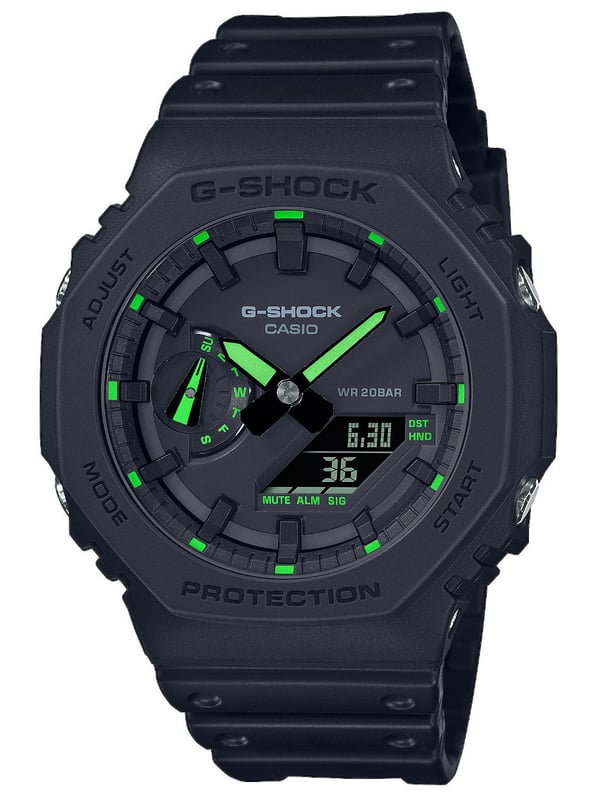 This Casio G-shock Analogue-Digital Watch for Men is the perfect timepiece to wear or to gift. It's Black 45 mm Round case combined with the comfortable Black Plastic watch band will ensure you enjoy this stunning timepiece without any compromise. Operated by a high quality Quartz movement and water resistant to 20 bars, your watch will keep ticking. Classic and charming  watch perfect for every occasion -The watch has a calendar function: Day-Date, Stop Watch, Worldtime, Countdown, Alarm, Light High quality 21 cm length and 24 mm width Black Plastic strap with a Buckle Case diameter: 45 mm,case thickness: 11 mm, case colour: Black and dial colour: Black