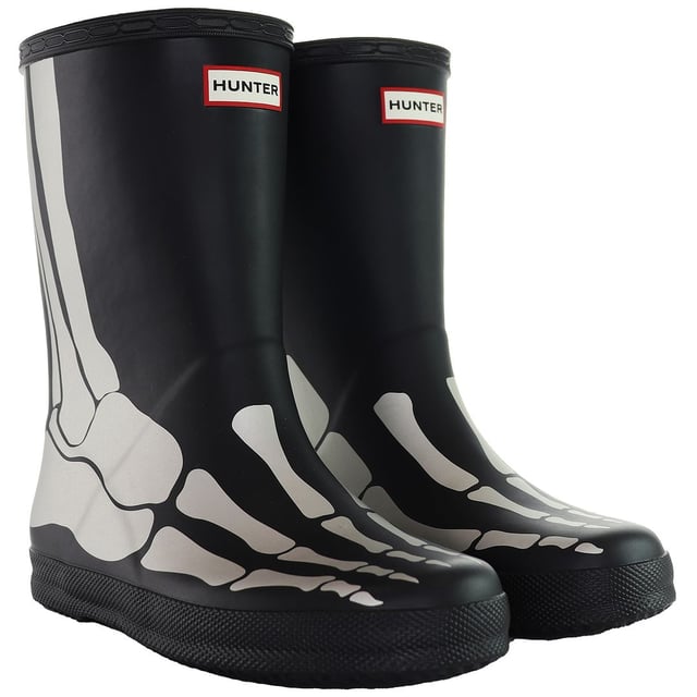 Childrens black wellington boots shop