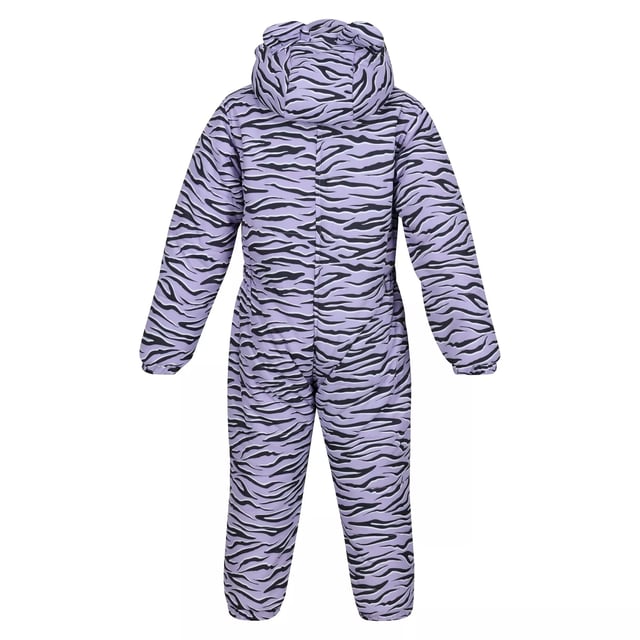Regatta Childrens/Kids Penrose Zebra Print Puddle Suit (Pansy)