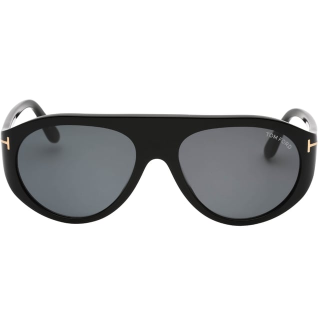 Tom Ford Black Sunglasses, Lens Width = 57mm, Nose Bridge Width = 17mm, Arm Length = 135mm, Sunglasses, Sunglasses Case, Cleaning Cloth and Care Instructions all Included, 100% Protection Against UVA &amp; UVB Sunlight and Conform to British Standard EN 1836:2005, Black Sunglasses
