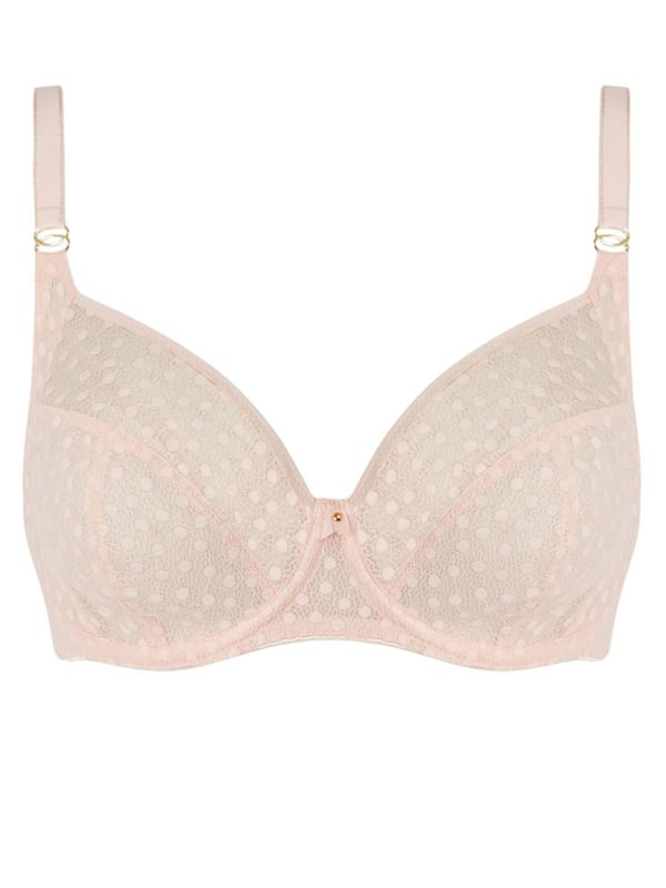 Freya Starlight Side Support Underwired Bra. Four piece cup with powernet wing and side support. Adjustable straps and decorative slider apex detailing. Product is made of 68% Nylon/Polyamide, 19% Elastane, 13% Polyester and is hand-wash only.