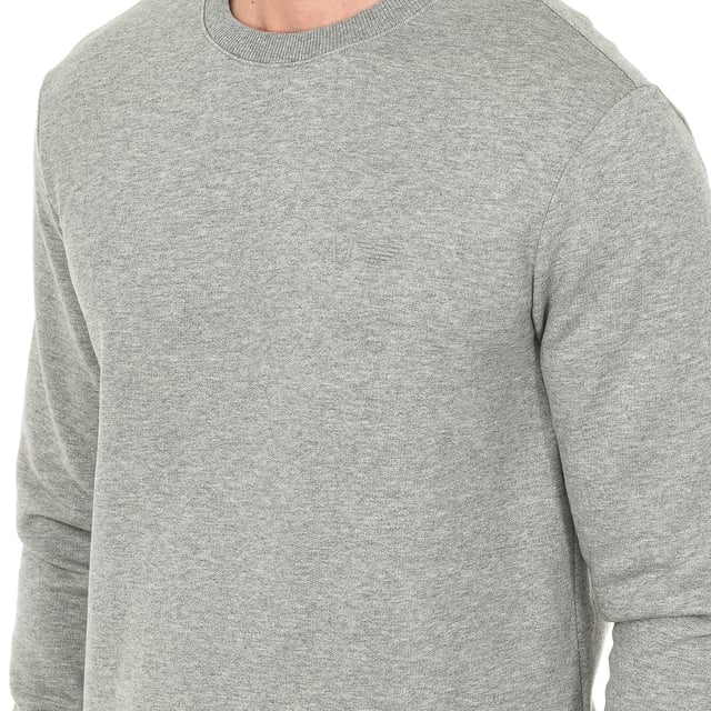 Men's sweatshirt.
 Round neck.
 Long sleeve.
 Brand initials printed on the upper side.
 Adjustable cuffs and bottom.
 Seams seen in tone.
 Size equivalence:
 42 - XXS
 44 - XS
 46 - S
 48 - M
 50 - L
 52 - XL
 54 - XXL
 56 - 3XL
 58 - 4XL
 60 - 5XL
 62 - 6XL
 Composition: 96% Cotton, 4% Elastane
 Care:
- Wash maximum at 30ºC.
 - Iron at medium temperature, max. 110ºC.
 - Allows you to use a dryer.
 - Do not use bleach.
 - Does not support dry cleaning.