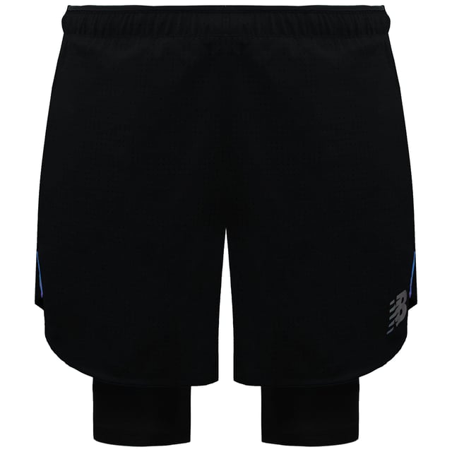 Elevate your workout gear with the New Balance Q Speed 5-Inch Men's 2-in-1 Shorts. Designed for high-performance and maximum comfort, these shorts offer the perfect combination of functionality and style for any active man.
 
Key Features:
Innovative 2-in-1 Design: 

The shorts feature a 2-in-1 design with an outer layer of lightweight, breathable fabric and an inner compression layer for added support. This design reduces chafing and enhances comfort during intense workouts.


5-Inch Inseam: 

The 5-inch inseam provides a balanced length that offers freedom of movement while maintaining coverage. Ideal for running, training, or other physical activities.


Moisture-Wicking Fabric: 

Made from moisture-wicking material that pulls sweat away from your body, keeping you dry and comfortable throughout your workout.


Breathable Construction: 

The outer layer is crafted from breathable fabric that allows for optimal airflow, preventing overheating and ensuring comfort during high-intensity exercises.


Elastic Waistband: 

Features an elastic waistband with an adjustable drawstring, providing a secure and customizable fit that stays in place during movement.


Built-In Compression Shorts: 

The inner compression layer offers muscle support and reduces fatigue, making these shorts suitable for long runs or vigorous training sessions.


Reflective Details: 

Includes reflective elements for enhanced visibility in low-light conditions, adding an extra layer of safety for early morning or evening workouts.


Side Pockets: 

Equipped with convenient side pockets for storing small essentials like keys, cards, or energy gels, allowing you to keep your hands free while on the move.


Durable and Flexible: 

Made from high-quality materials that offer durability and flexibility, the shorts maintain their shape and performance through repeated use and washing.


Versatile Use: 

Perfect for a variety of activities including running, gym workouts, and casual wear. The versatile design makes these shorts a staple in your activewear collection.


 
The New Balance Q Speed 5-Inch Men's 2-in-1 Shorts are designed to provide optimal comfort, support, and performance, making them an essential addition to any active wardrobe. Whether you're hitting the track or the gym, these shorts have you covered.