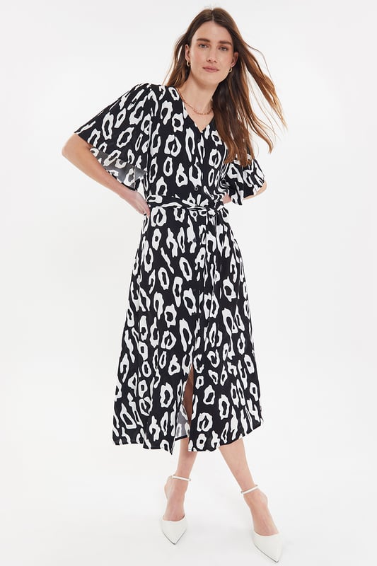 Black 'Pastill' Button Down Midi Dress