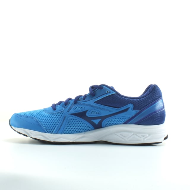 Mizuno Spark 5 Blue Navy Synthetic Mens Lace Up Running Trainers K1GA200327