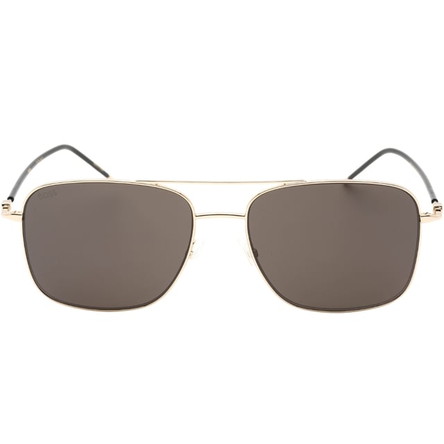 Hugo Boss 1310 0J5G IR Gold Sunglasses. Make a statement with these Hugo Boss Sunglasses. Crafted with style and elegance, they offer 100% UV protection, making them the perfect accessory to an unforgettable look. The perfect accessory to take your style up a notch!. Lens Width = 58mm, Nose Bridge Width = 17mm, Arm Length = 145mm, Made In China. Hugo Boss Gold 1310 0J5G IR  Sunglasses. Sunglasses, Sunglasses Case, Cleaning Cloth and Care Instructions all Included, 100% Protection Against UVA & UVB Sunlight and Conform to British Standard EN 1836:2005. Style Code: 1310 0J5G IR