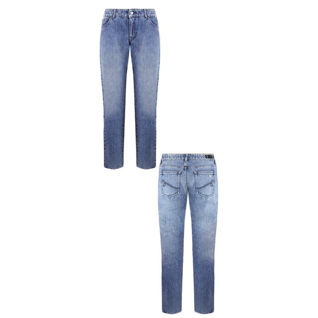 Emporio Armani Slim Fit Washed Light Blue Jeans 6Y2J75 2D40Z 0906