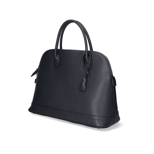Bolso de mujer de un compartimento con bandolera extraíble. Producto artesanal italiano en piel genuina dólar. Hecho en Italia.