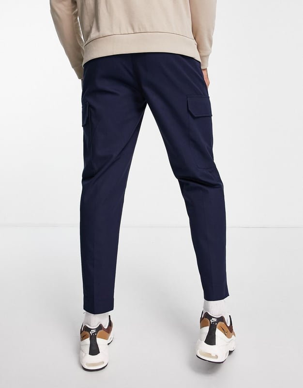 River island cheap tapered cargo trousers