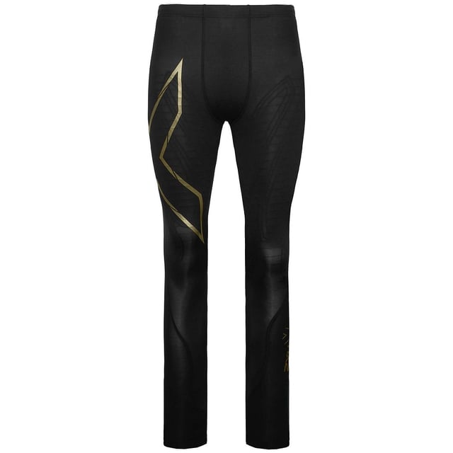 2XU Light Speed Compression Mens Black Gold Tights