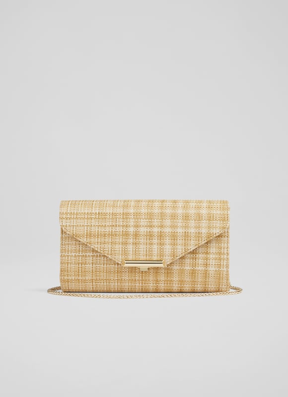 Lk bennett gold clutch sale bag