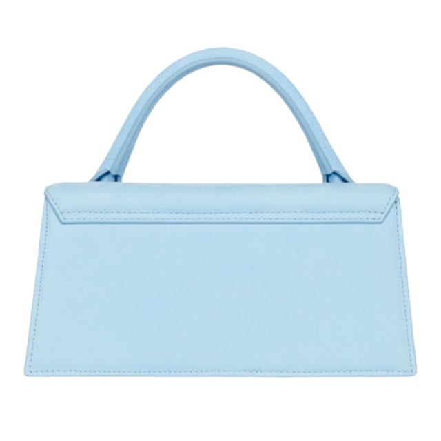 This Bag from Jacquemus is the perfect accessory for those who want to add a classic touch to their everyday look, Jacquemus Blue Bag, Clasp Closure, Made In Italy, 100% Leather, Plain Blue Bag, The Chiquito Long Bag, Small Bag