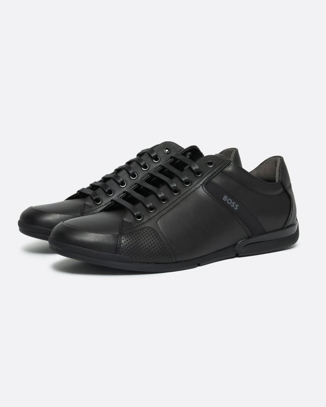 Distinctive trainers by BOSS, designed in leather with stitch-and-turn details, thermo-bonded accents, rubberised trims and odour-control lining.
LacesFully linedPackaging: Box
48% Polyester, 48% Viscose, 4% Polyurethane, Sole: 80% Rubber, 20% Thermoplastic polyurethane, Upper material: 100% Cow skin, Innersole: 48% Polyester, 48% Viscose, 4% Polyurethane
 
50498282
 
 