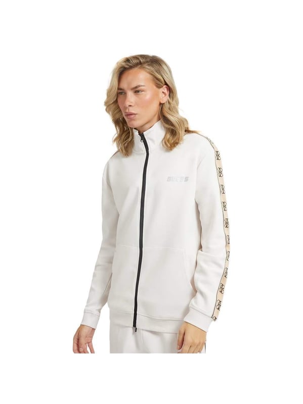 Gilet Guess Glissiere integral Herren Weiß Synthetik. Authentisches Kleidungsstück der Marke Guess - Streetwear/Sportswear-Design von Guess - Guess für Herren Mode, perfekt für den Alltag - Weißes Gilet von Guess passt hervorragend zu Ihrer übrigen Garderobe - bequemer Synthetikstoff - klassisch - Glitscher integral -