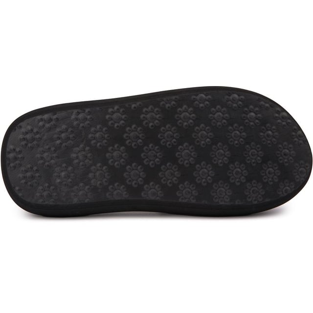 Sandalias Rocket Dog Splash de mujer en color negro, confeccionadas en textil y suela de goma. Incluye: plantilla acolchada, parte superior textil, marca Rocket Dog, suela ligera y gruesa.