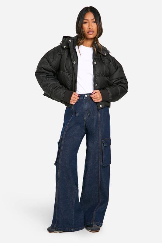 Feeling the chill? Featuring a padded design which is perfect for the colder months, a puffer jacket is the winter staple you need in your life. Warm yet lightweight, a padded jacket has a signature quilted design that's perfect for keeping cosy and insulated all winter. Make the ultimate cosy outfit by pairing with a tracksuit set or leggings co-ord, add a cap and some chunky trainers and your go-to street style is sorted. If it's extra cold outside, opt for an oversized puffer jacket to ensure all your chunky knits underneath have plenty of room!Style: Puffer JacketFabric: PolyesterSleeve Length: Long Sleeve