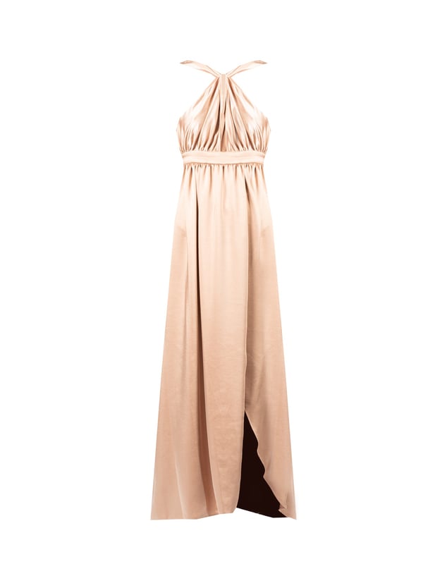 Un elegante vestido largo es la quintaesencia del estilo femenino, ideal para ocasiones especiales, como bailes o fiestas elegantes.
Con una abertura en el frente, que agrega un toque de audacia y permite exponer sutilmente las piernas, haciendo que cada paso se convierta en un baile seductor.
Cerrado con una cremallera oculta en la parte trasera, que es casi invisible, asegurando una línea de vestido suave y armoniosa, además de una comodidad adicional al vestir.
Hecho de tela de alta calidad, que no solo se ajusta bellamente a la figura, sino que también garantiza durabilidad y comodidad durante toda una noche de baile y diversión.