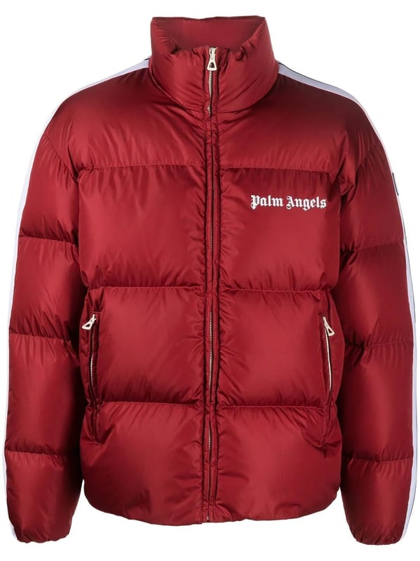 Palm Angel Classic Logo-print Padded Down Coat in Red