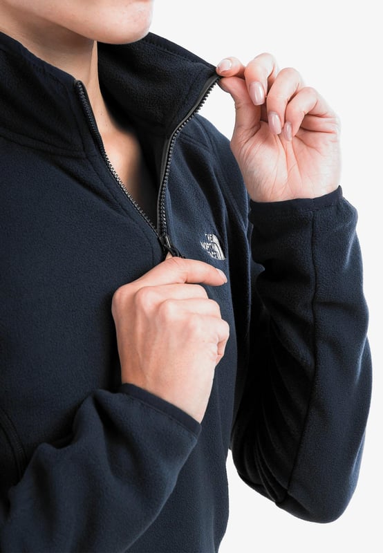 The North Face Womens 100 Glacier 1 4 zip Fleece in Navy
